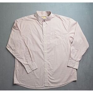 Wrangler Western Cowboy Shirt Mens XL Button Down White Red Tan Long Sleeve